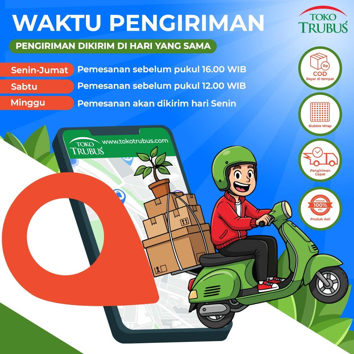 TRUBUS - PUPUK OSMOCOTE 6-13-25 100 GR